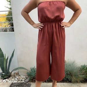 Urban Outfitters Metallic Copper Romper